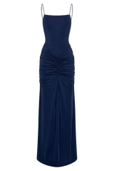 Roisin Slinky Maxi Dress - Navy