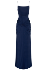 Roisin Slinky Maxi Dress - Navy
