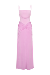 Roisin Slinky Maxi Dress - Powder Pink