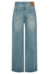 Romi Mid Rise Wide Leg Jeans - Faded Mid Blue