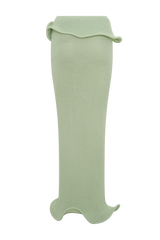 Samira Knit Wired Maxi Skirt - Pastel Green