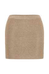 Stan Lurex Mini Skirt - Gold