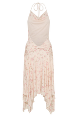 Sylvie Modal Hankie Midi Dress - Floral Ditsy Print