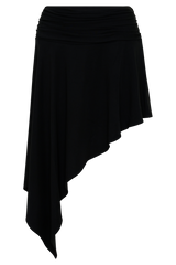 Talise Modal Hankie Midi Skirt - Black