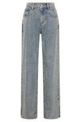 Tyla Diamante Denim Jeans - Blue/Green