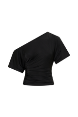 Luu Off Shoulder Slinky Top - Black