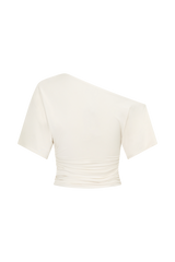 Luu Off Shoulder Slinky Top - Ivory