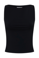 Nicolette Sleeveless Tank Top - Black