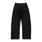 'Field' Black Canvas Pants