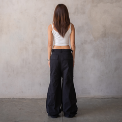 'Payload' Flared Cargos (Black)