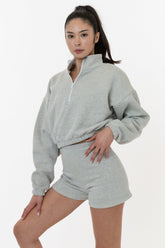 CF330 - Cotton Fleece High Waist Fitted Short