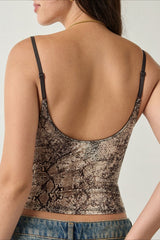 Retro Mesh Slim Lace Cami Top
