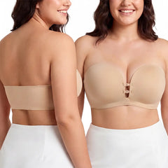 Luckmee Women's Strapless Push Up Bra with Anti-Slip Technology