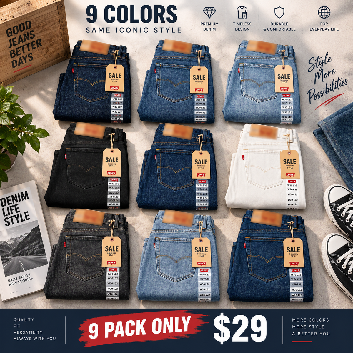 Flex Stretch Slim Straight Jeans