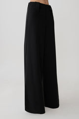 Arlo Wide Leg Suiting Trouser - Black