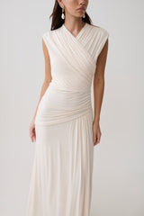Winslow Cross Over Modal Maxi Dress - Ivory