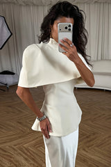 Elegant Shrug Top Two Piece Everyday Blouse