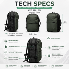 🌈Summer Hot Sales🌈💝The best Backpack for travel