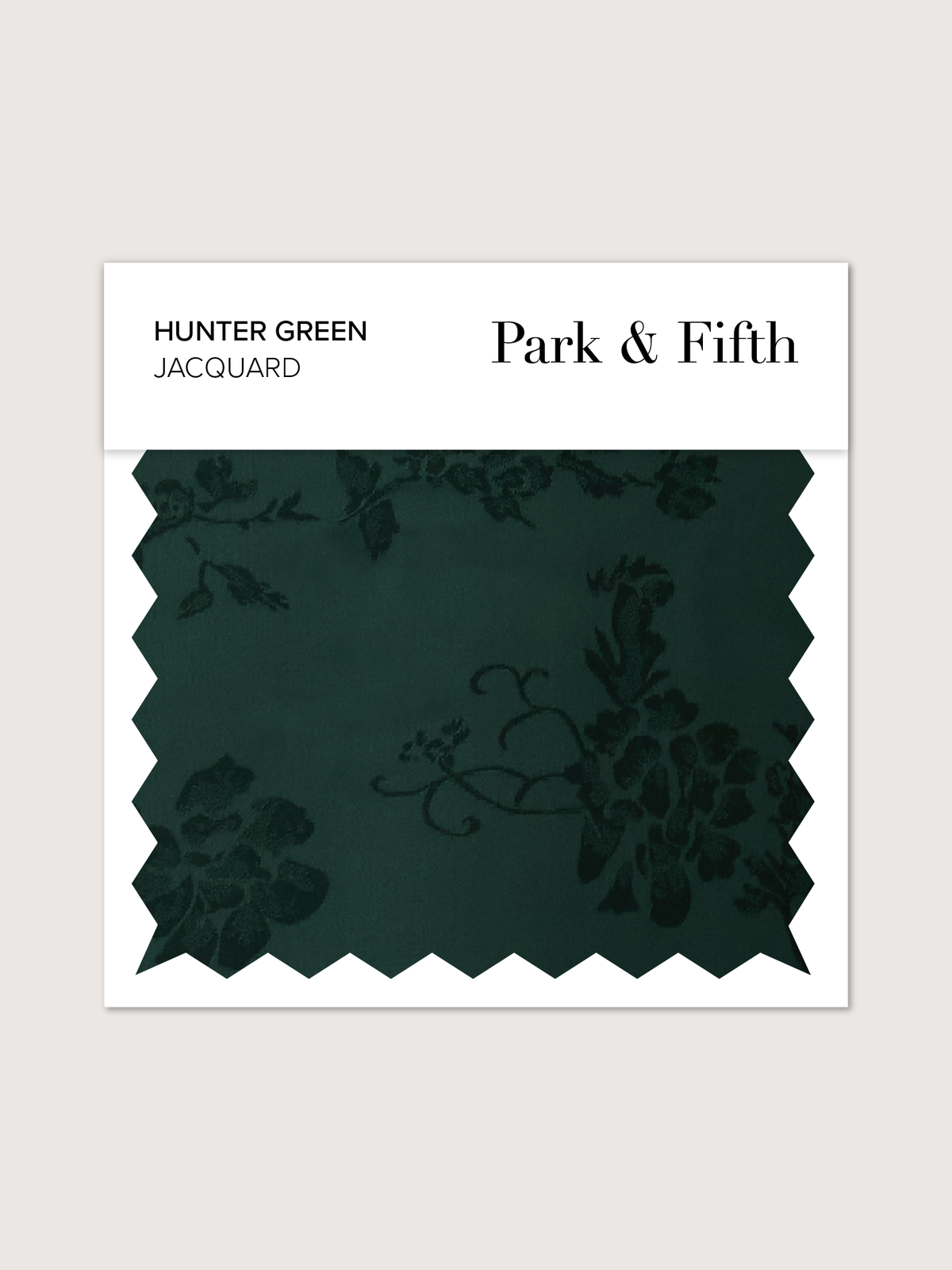 Hunter Green Jacquard Swatch