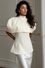 Elegant Shrug Top Two Piece Everyday Blouse