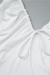 Casual Backless Bow Slim Halter Top